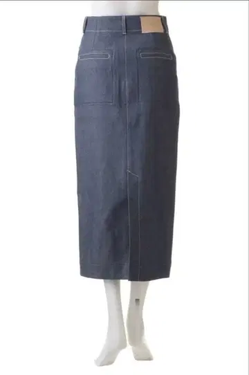 에부르 리액티브 데님 타이트 스커트