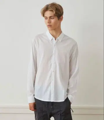 제임스 퍼스 코튼 스탠다드 셔츠 MLC3408 화이트