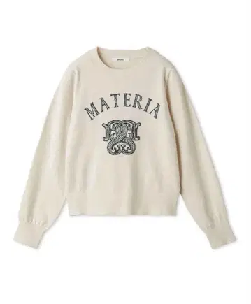 SNIDEL 엠블럼 자카드 니트 풀오버