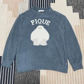 젤라피케 옴 파우더 젤라토 몬스터 자카드 풀오버 L