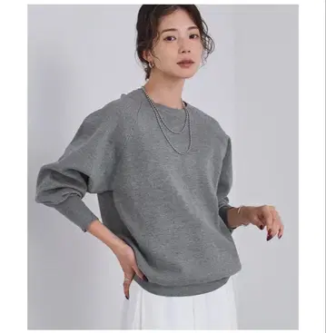 새상품 한정판 판매 urs 멜란지 그레이 크루넥 맨투맨 느낌 니트 S