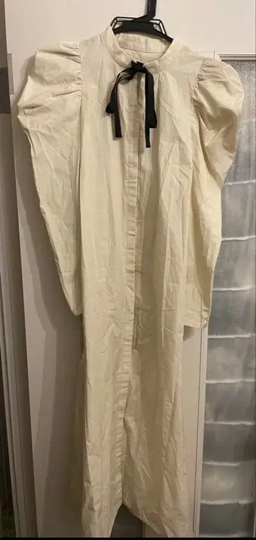 CELFOD 미사용 셔츠 원피스 퍼프 슬리브 새상품 택 포함