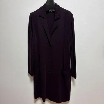 릴리안느 뷔르티 짙은 갈색 테일러드 니트 자켓 L 사이즈