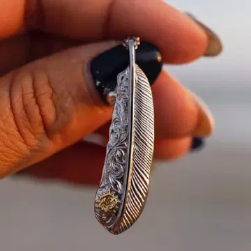 아이리비치 Sun Feather Necklace 실버 목걸이