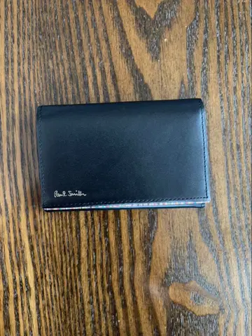 폴스미스 가죽 명함지갑 블랙 천연 가죽