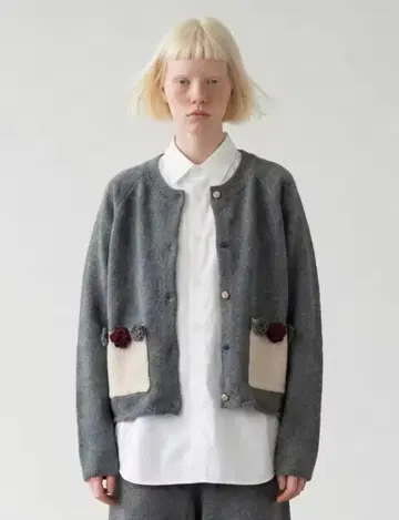 플라워 모티브 귀여운 겨울/봄 상의 모임 데이트용