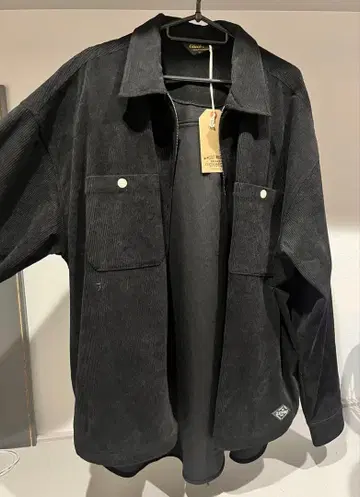 CLUCT 코듀로이 셔츠 자켓 블랙 L 사이즈