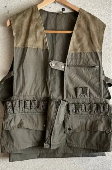 50s 프렌치 빈티지 헌팅 베스트 코르시카 베스트