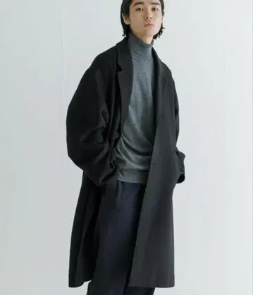 오버 사이즈 체스터 코트 어반 리서치 블랙