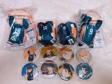 하이큐 제일복권 봉제 인형 폿테코로 캔뱃지 히나타 쇼요 카게야마 토비오