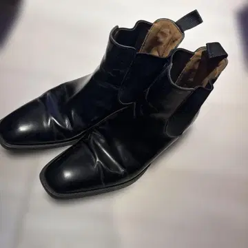 Silvano Mazza 사이드 고어 부츠 블랙 코도반 가죽 사이즈 6