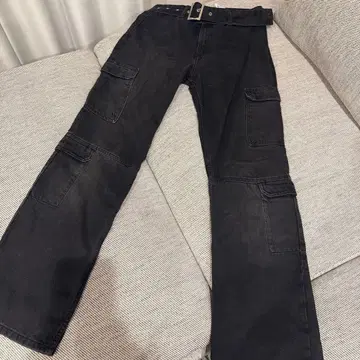 ZARA 블랙 카고 팬츠 사이즈 36