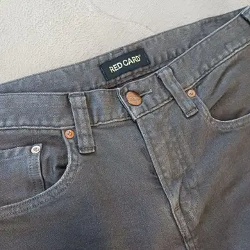 RED CARD 그레이 스트레이트 데님 28