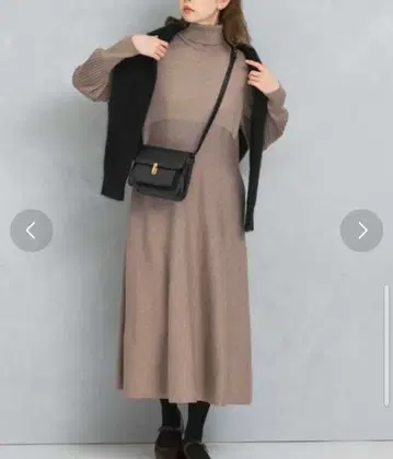 URBAN RESEARCH ROSSO 터틀넥 디자인 슬리브 원피스