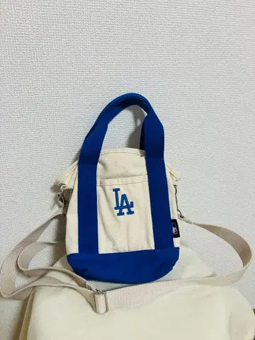 LA 토트백 숄더 베이지 x 블루 다저스 MLB