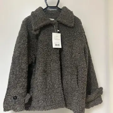 [ 새상품 ] [ 미사용 ] 클래식 엘프 코트 브라운 푸들 보아 모코모코