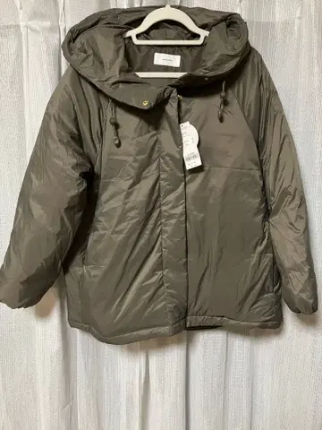 에어 럭스 다운 후드 블루종