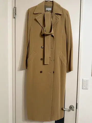 BARNEYS NEW YORK 베이지 롱 코트 40