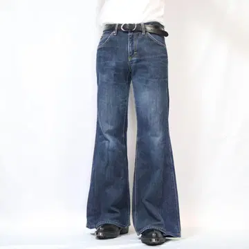 [리메이크] 재구축 벨보텀 와이드 플레어 데님 배기 인디고