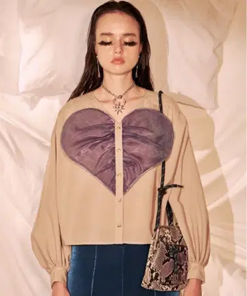 pameo pose Big Heart Blouse 퍼플
