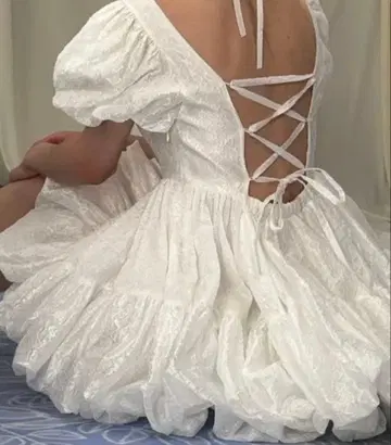 Flower petal jacquard balloon one-piece