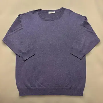 파자마 니트웨어 7부 소매 루즈 니트