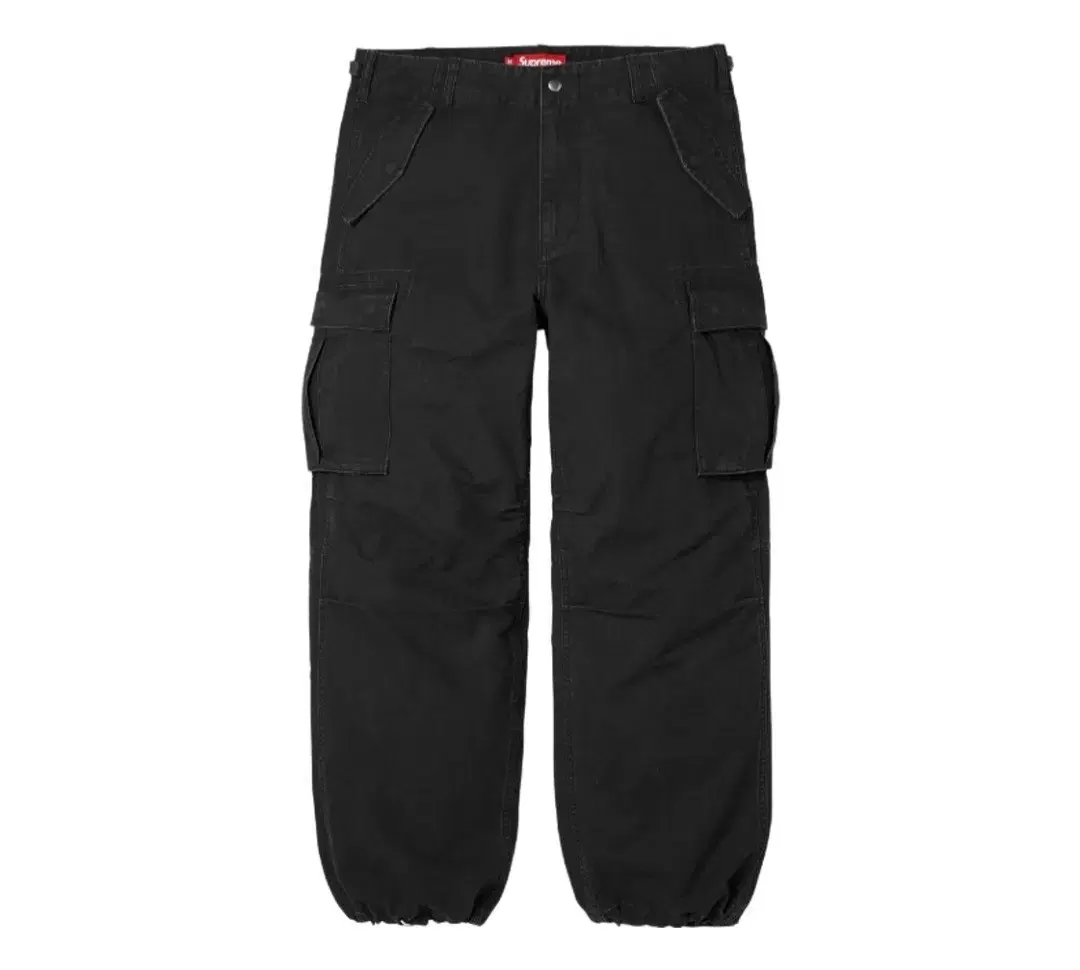 Supreme Cargo Pants Black 25FW Size 34