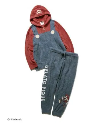 젤라또피케 슈퍼 마리오 룸웨어 남성용 M 사이즈