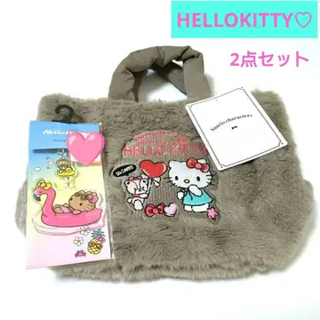 시마무라 키티 자수 토트백 & 키링 2개 세트 새상품 완판템