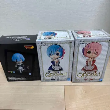 Qposket 렘 & 라무 3체 세트