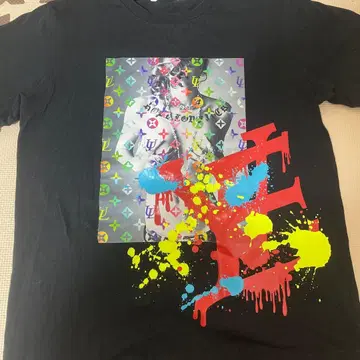 그래픽 프린트 T셔츠 블랙