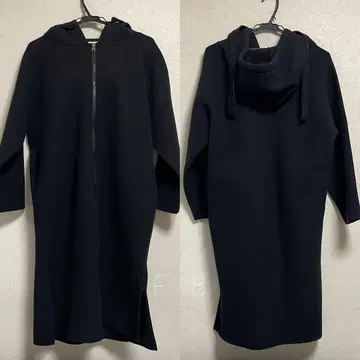 UNMIOU 본딩 코트 블랙