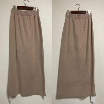 BLATE 니트 타이트 스커트 믹스 모카