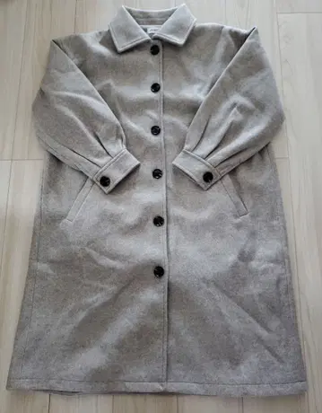 [12/19 처분] 소매 턱 롱 코트 베이지