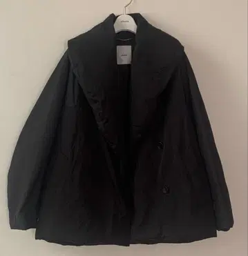 에부르 ebure 숄 다운 코트 36 네이비