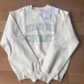 새상품 그린 라벨 로고 프린트 맨투맨