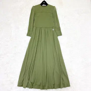 [레어] 보더스 앳 발코니 weekend 퀼팅 원피스 울