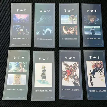 KINGDOM HEARTS 홀로그램 북마커 8개 세트