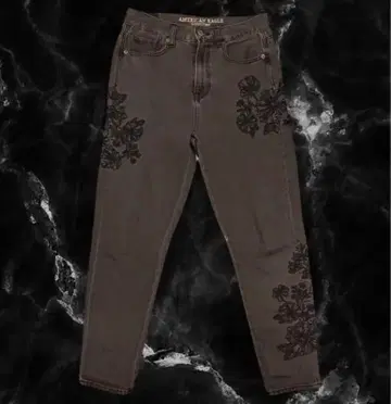 Y2K 헤이세이 시크 스타일 데님 자수 AMERICAN EAGLE