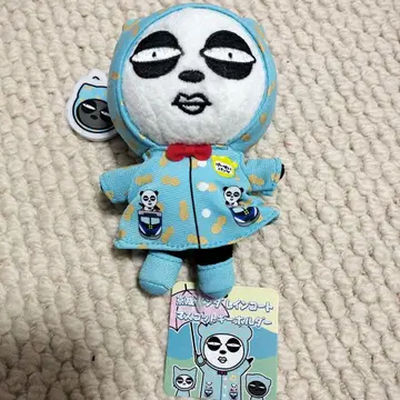 케이세이 팬더 봉제 인형 스카이블루 레인코트