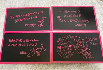 BLACKPINK 오와타시카이 메시지 카드 4장