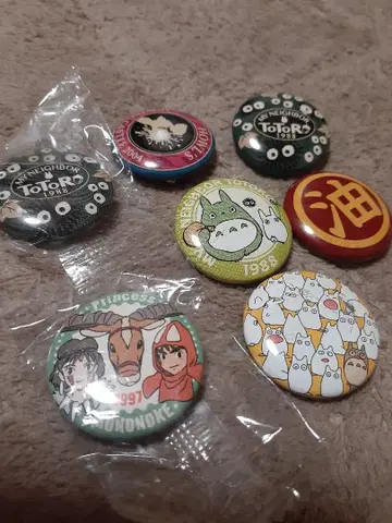 토토로 핀 배지 7개 세트 지브리 센과 치히로의 행방불명 모노노케 히메