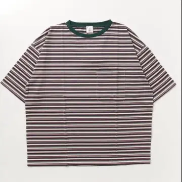 6 ROKU BEAUTY&YOUTH 멀티 보더 T셔츠