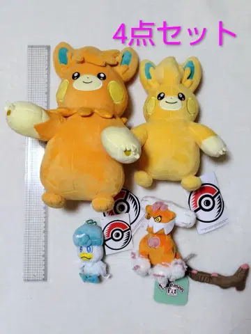 포켓몬 센터 봉제 인형 파모트 파모트 쿠와레스 랜드로스 세트