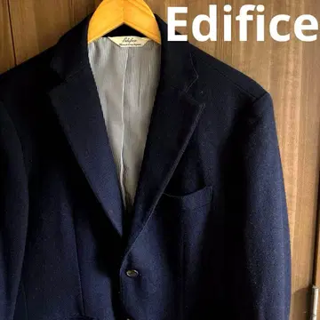 [ 오샤레 ] Edifice 울 테일러드 자켓 네이비