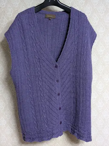 [ 하자품 ] 미사용 새상품 Nature's 알파카 니트 베스트