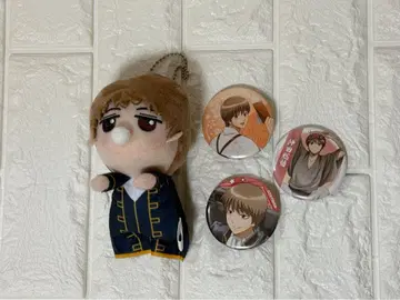 오키타 소고 봉제 인형과 배지 세트