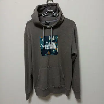 THE NORTH FACE 그레이 후드 부착 후드티 M