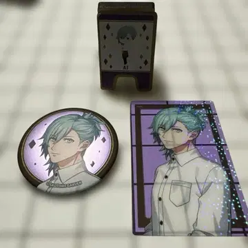 [아이] 우타프리 스이파라 라이에모 캔뱃지 클리어 카드 간판풍 클립