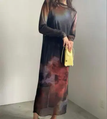 AMERI MIRANDA TAIDAI SHEER LONG TOP